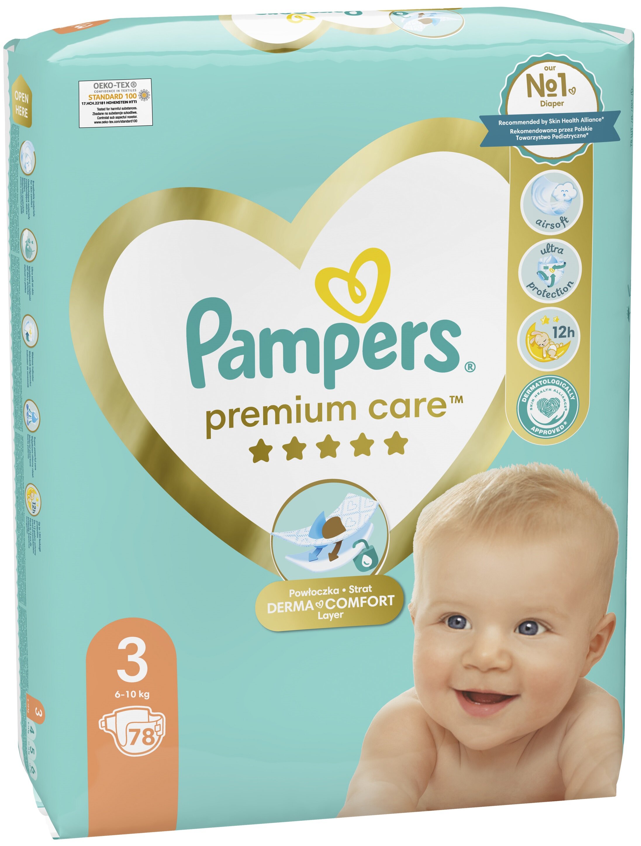 pampers premium care 1 newborn 22 szt 2-5kg