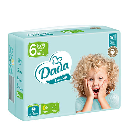 pieluszki pieluchy dada 4 maxi 100 sztuk 7-18 kg