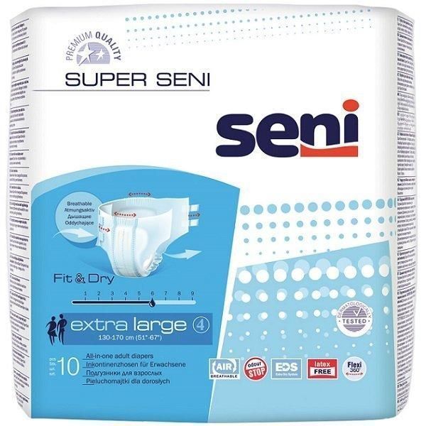 seni super plus pieluchomajtki large 30 szt