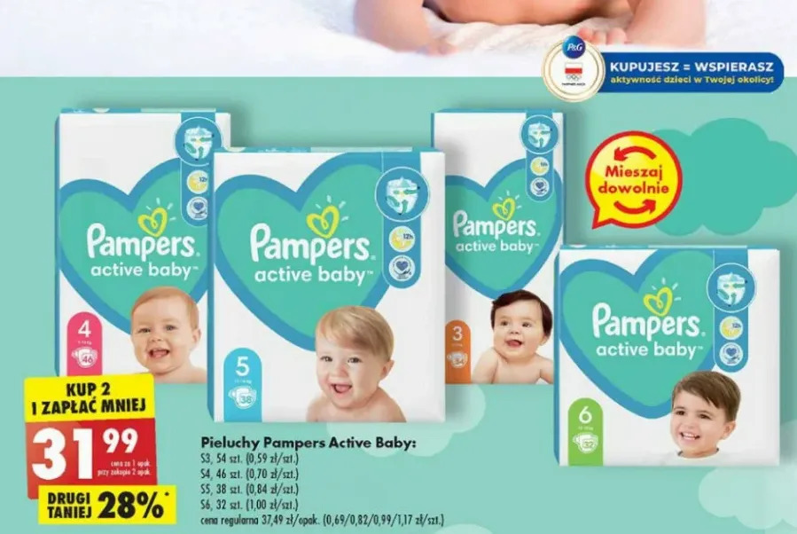 pieluchomajtki pampers promocja 4