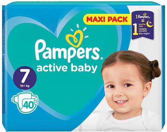 pieluszki pampers active baby dry 6 44szt