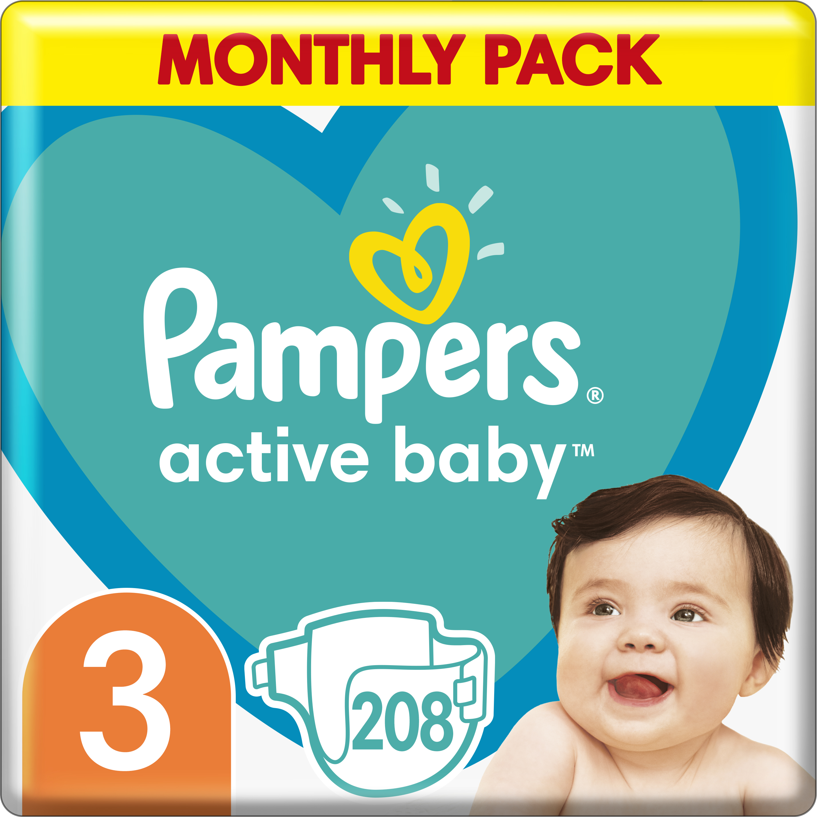 pampers 3 active baby dry allegro