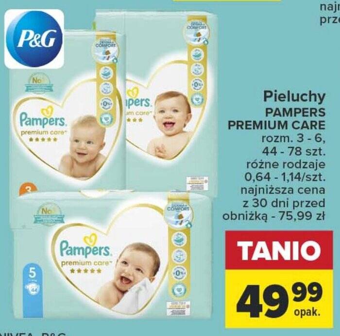 pieluchy pampers premium care 4-8kg