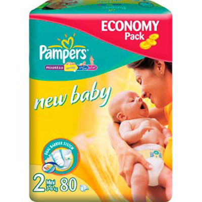 pampers 4 new baby dry 132