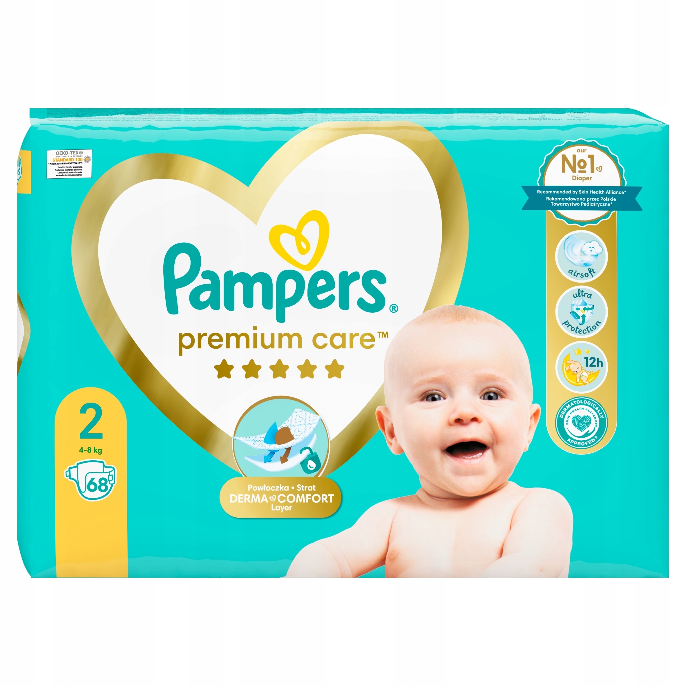 pampers premium care newborn 2 3-6kg 80szt