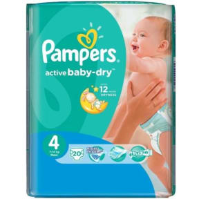 pampers active baby 4 174 szt