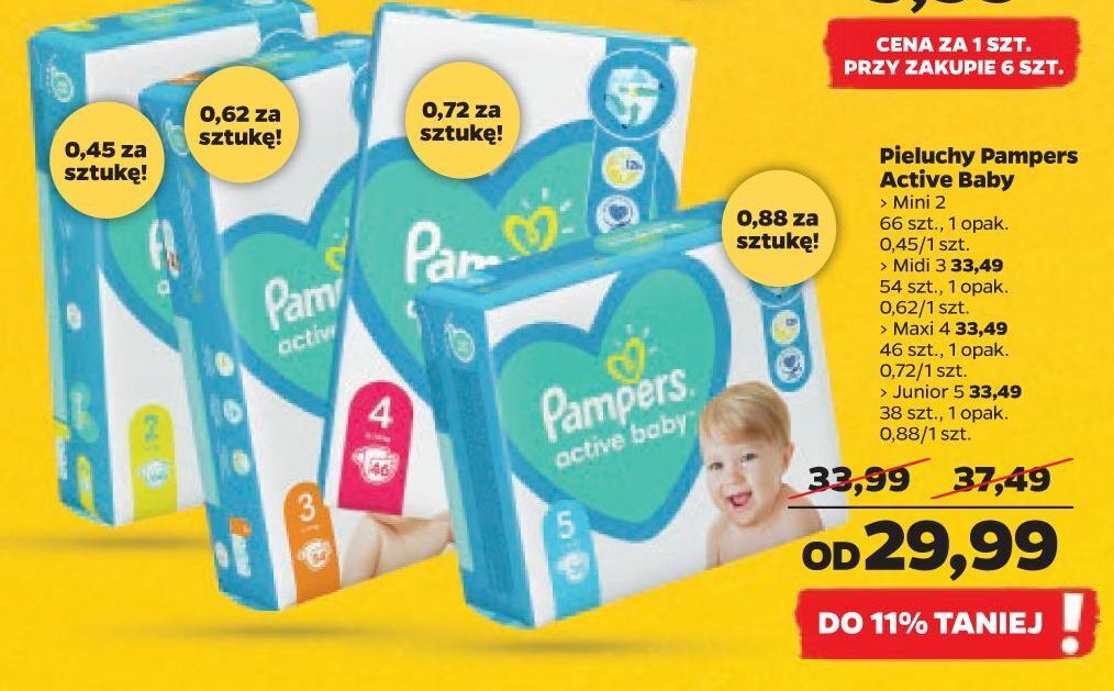 pampers chusteczki 3x 64