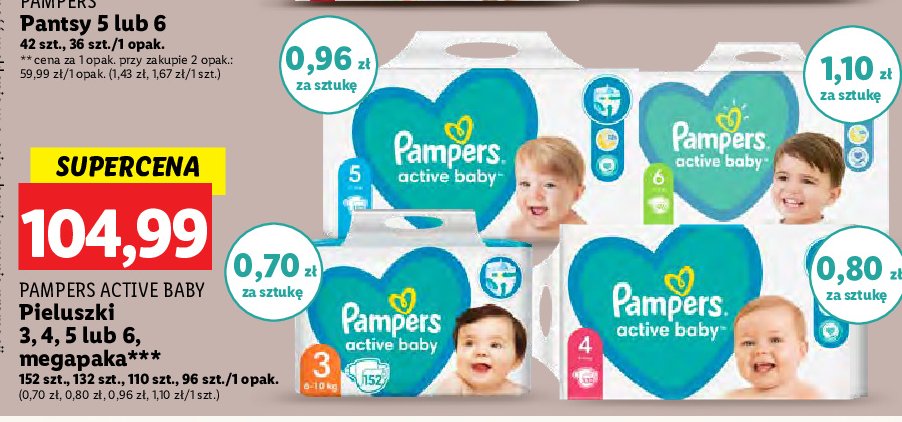 pampers 150 szt