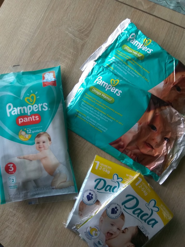 pampers pieluszki 2-5 kg newborn 1 43szt pieluchy