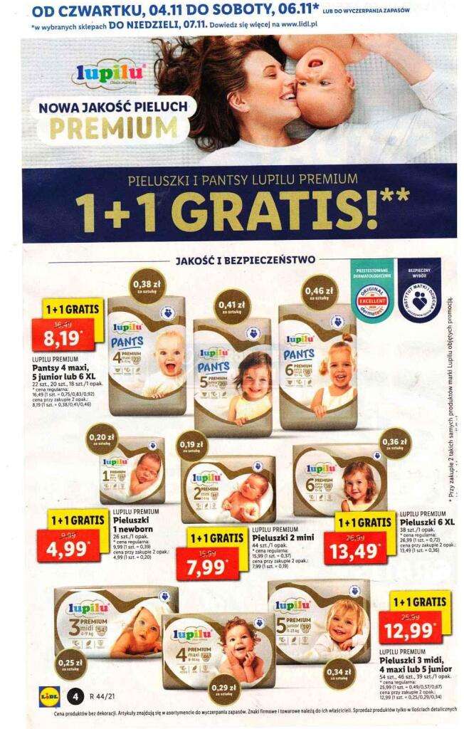 ile kosztuja pampersy pampers premium care 1