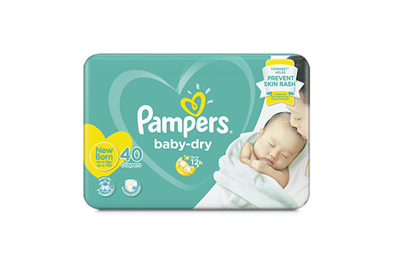 pampers new baby-dry 2 giant pack