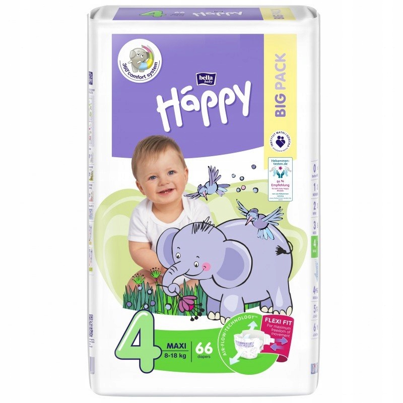 pampers active baby 3 208 sztuk