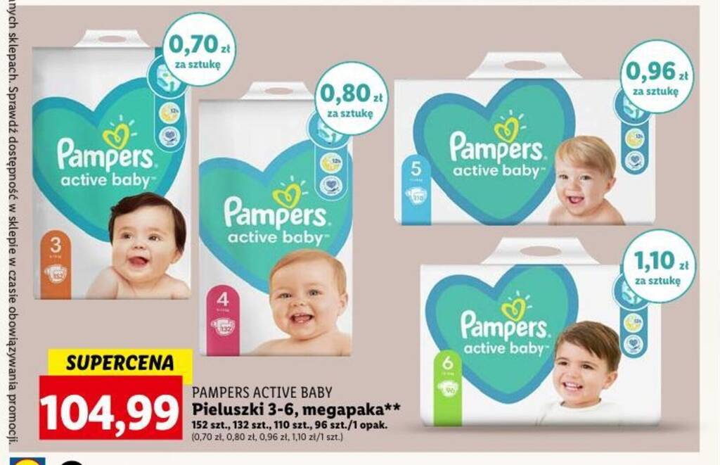 pampers actibe baby 6