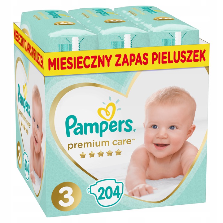 pieluchomajtki pampers 3 naklejka z tylu