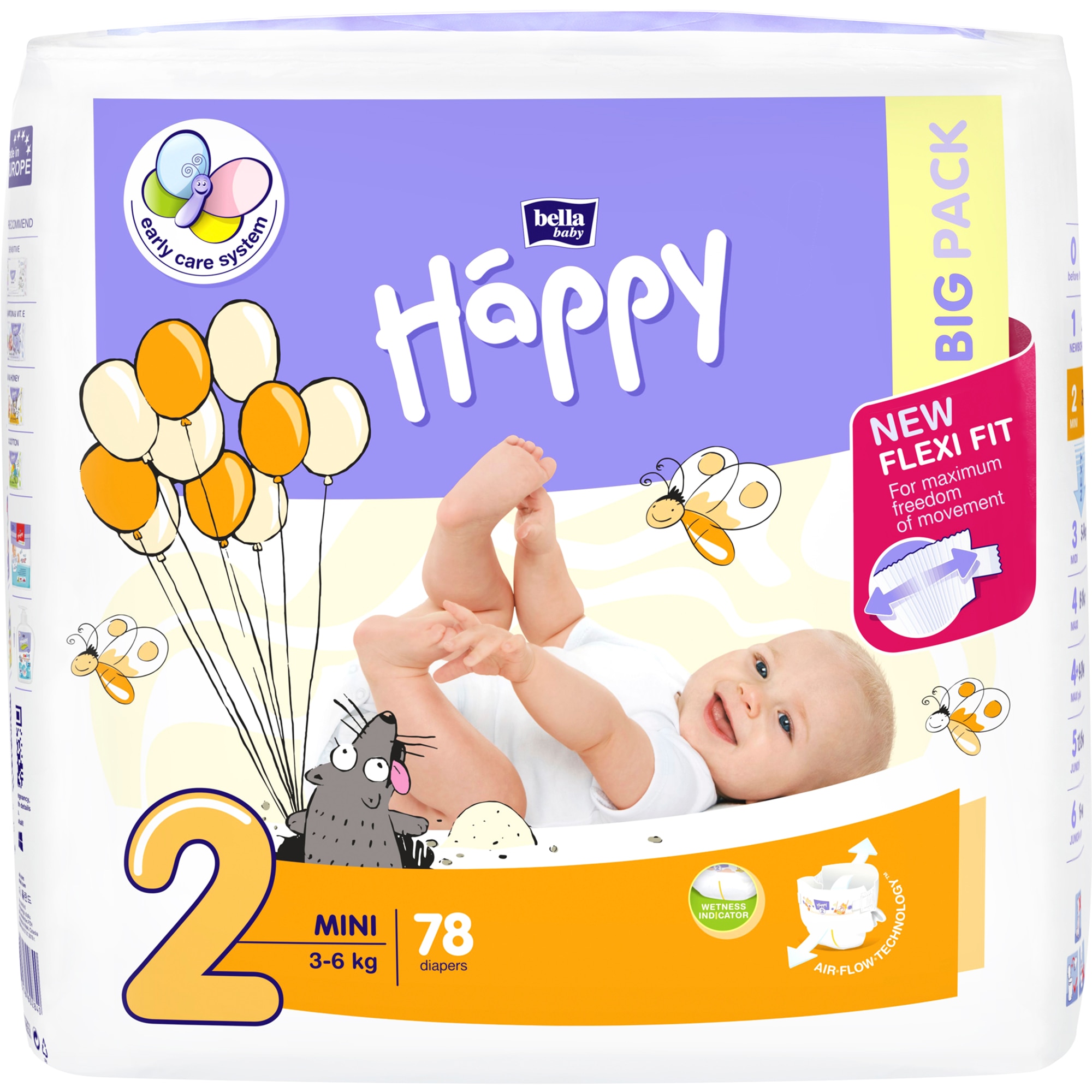 pampers active baby-dry pieluchy 3 midi 42szt