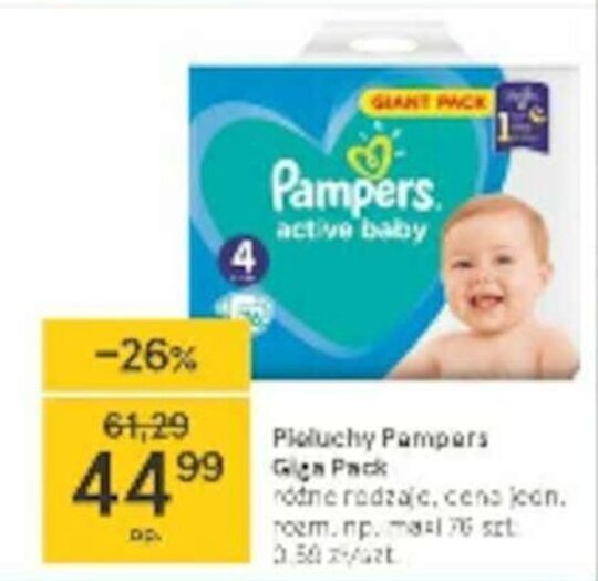 pampers porownanie cen