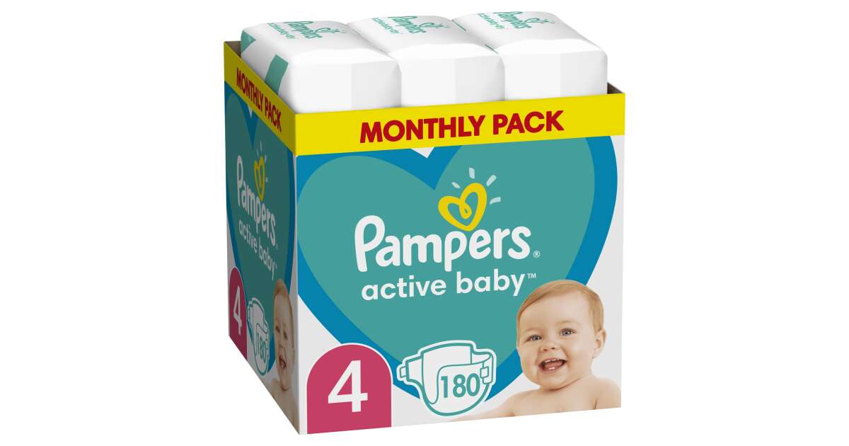 pampers w doniczce z kwiatkiem