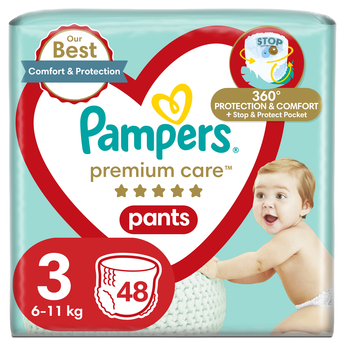 pieluchomajtki pampers 4 plaster z tyłu