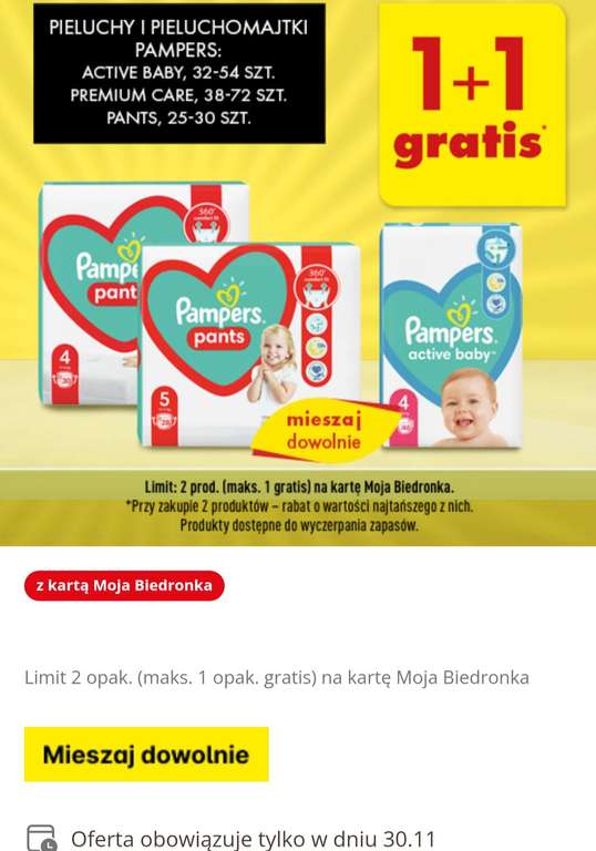 promocja na pieluchy pampers lidl 2019