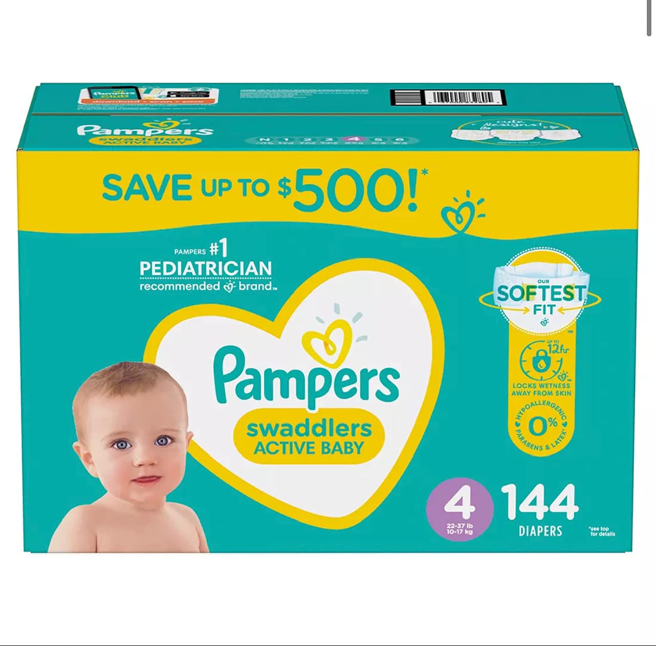 pampers active baby mega pack