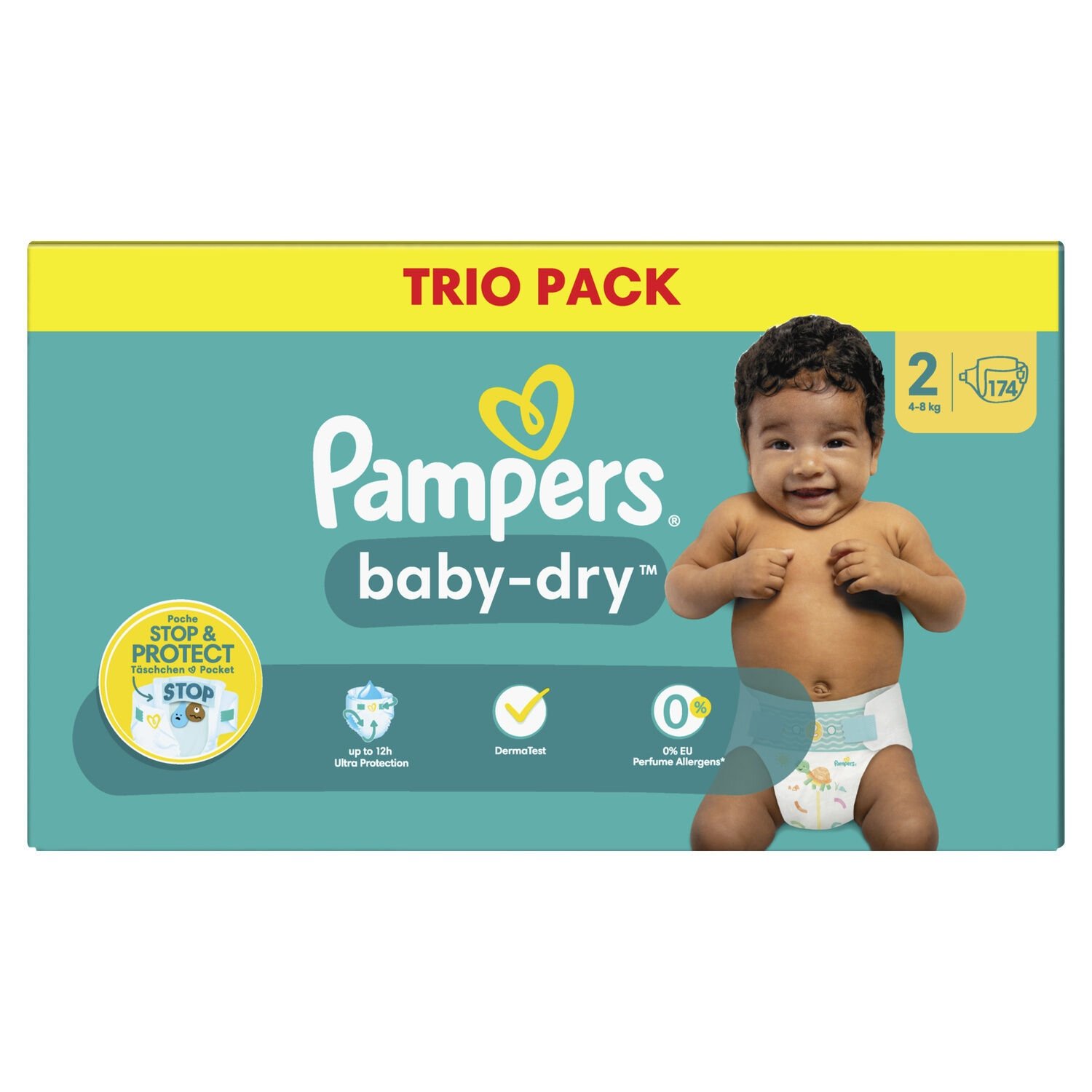 pampers active baby dry 4 64 szt