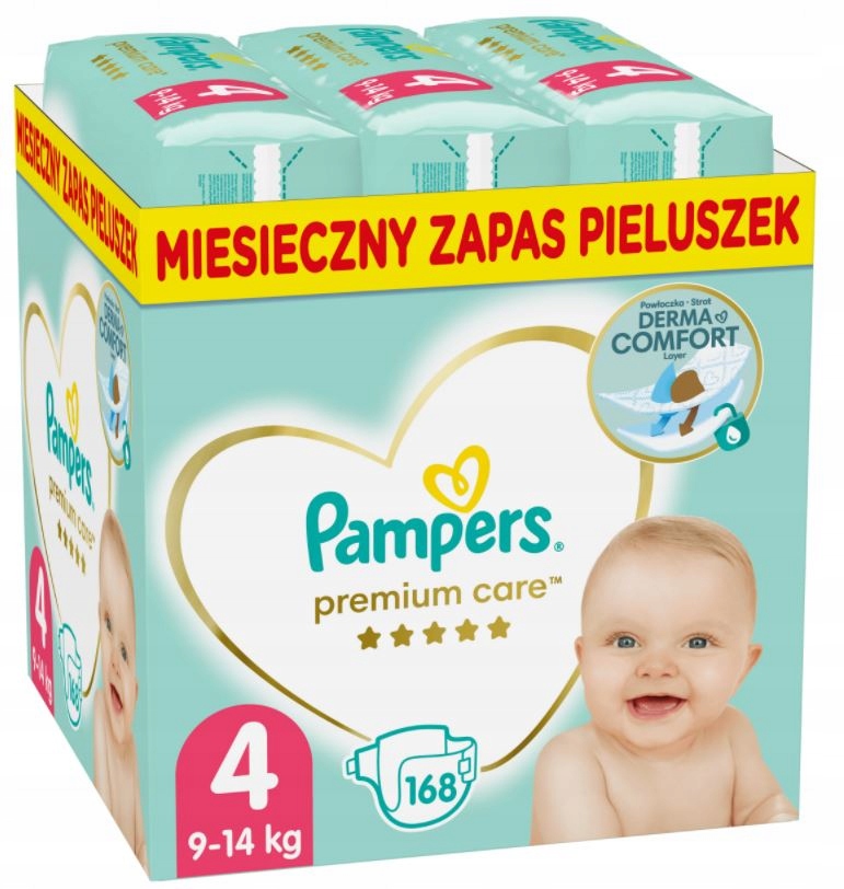 pampers pieluchy premium care 3 midi 204 szt ceneo