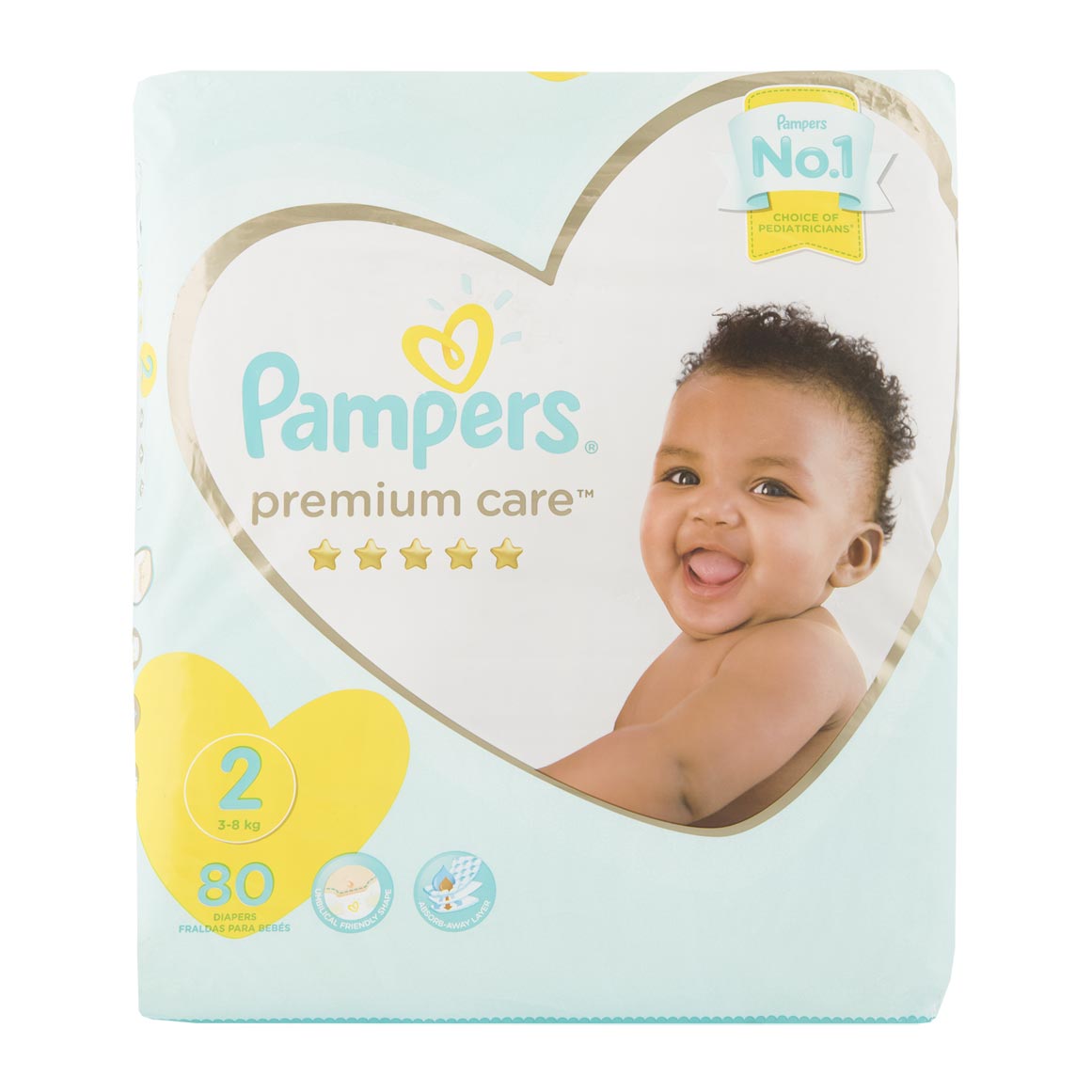 pampers premium care new baby 3-6 kg 80 szt