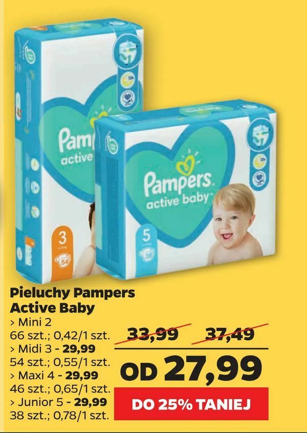 pieluchomajtki pampers rozmiar 5