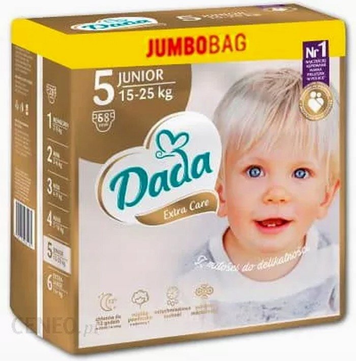 pieluszki typu pampers 6 do 25 kg