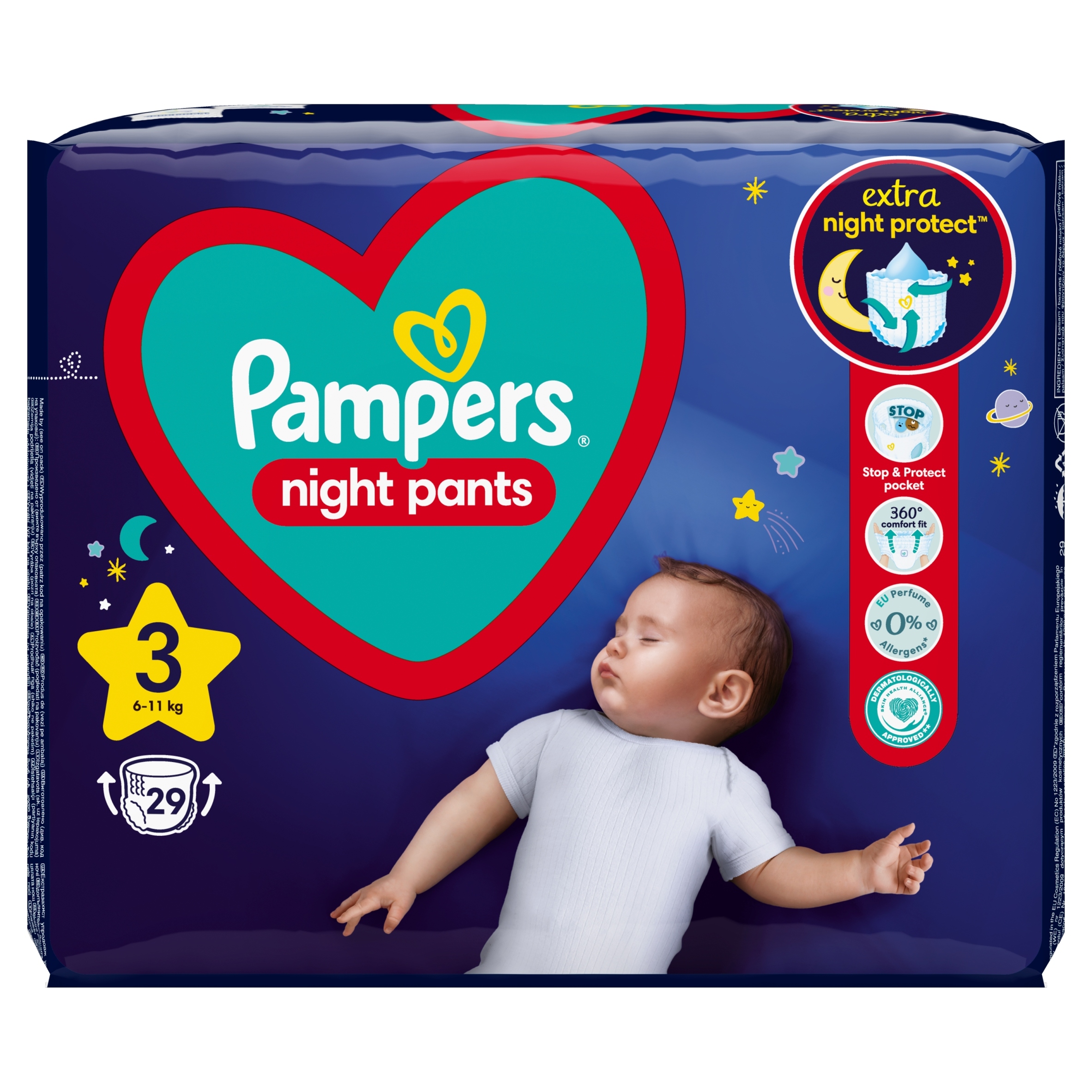 pampers sensitive fragrance free skład