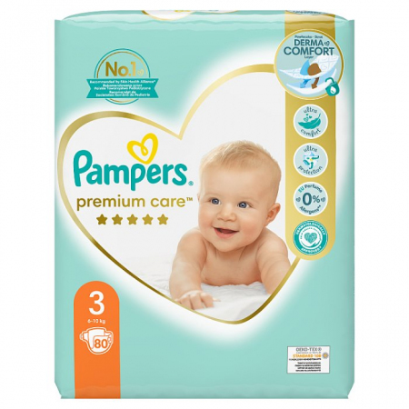 pampers premium care pieluchy jednorazowe rozmiar 3 midi 204 szt