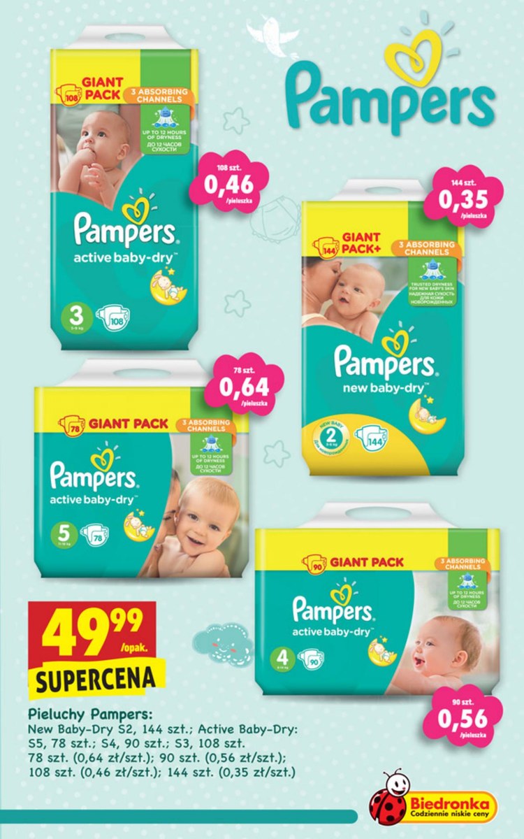 pieluchy pampers 7 najtaniej