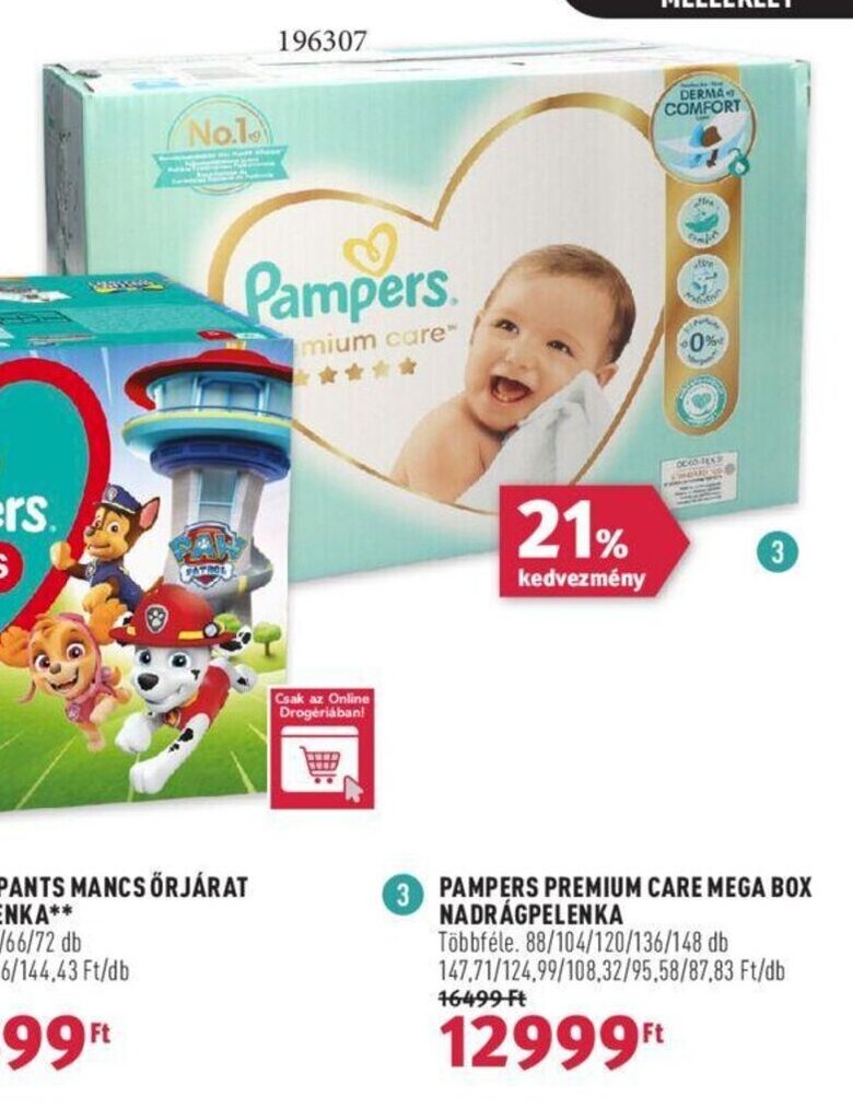 pampers sensitive ceneo