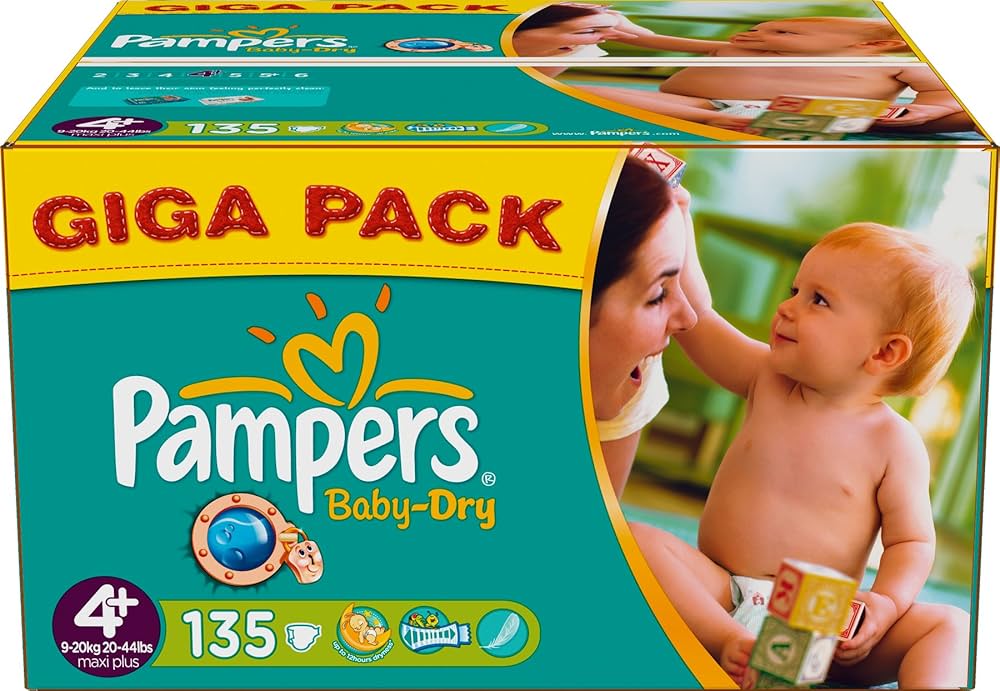 stickers on box pampers