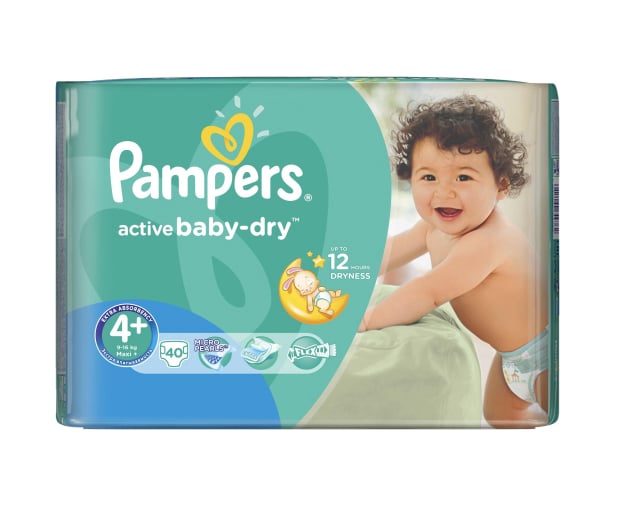 tytuł nosi pieluchy pampers 9