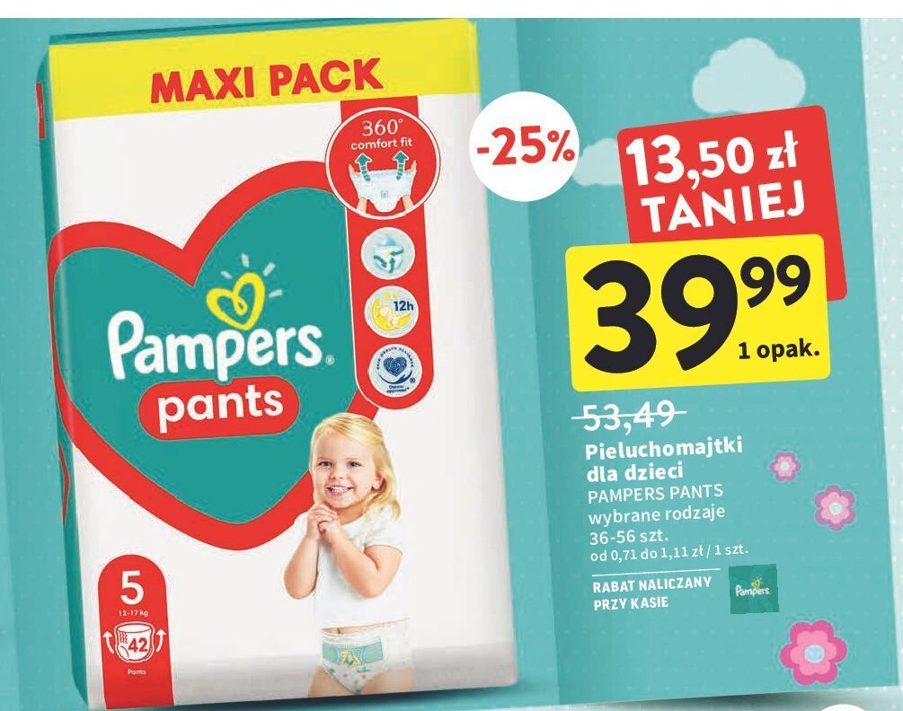 pampers sleep&play pieluchy jednorazowe rozmiar 5