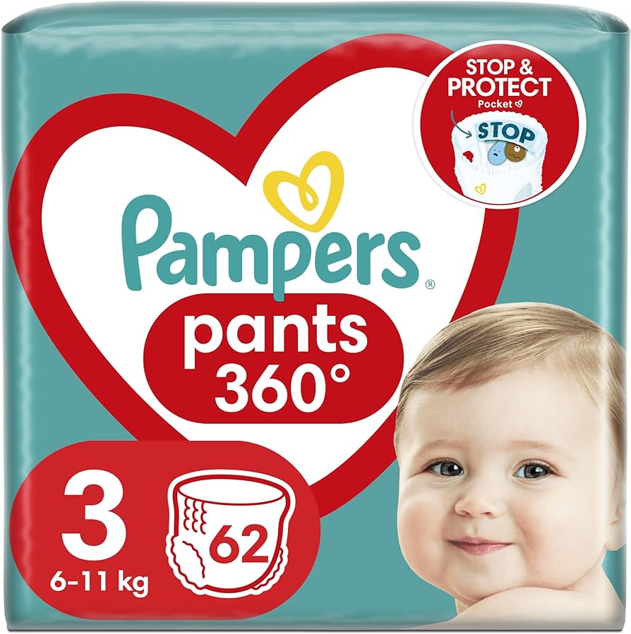 pampers pieluchomajtki pants 4 maxi 176 szt