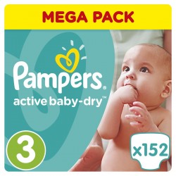 pampers on baby