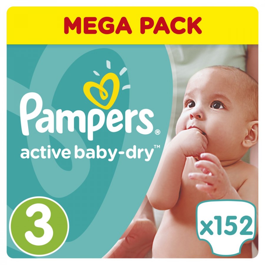 pampers active baby-dry pieluszki 4+ 120