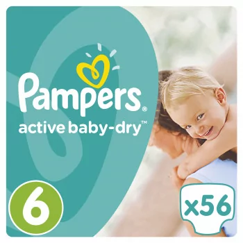 pieluszki pampers active baby dry 6 44szt