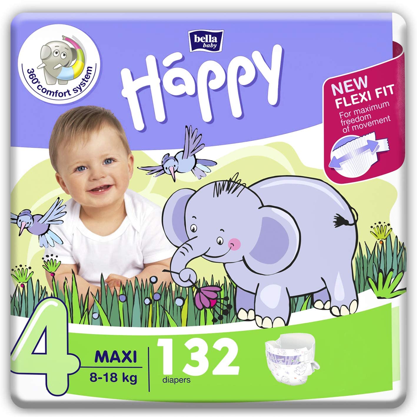 pampers activ baby 3 208 sztuk