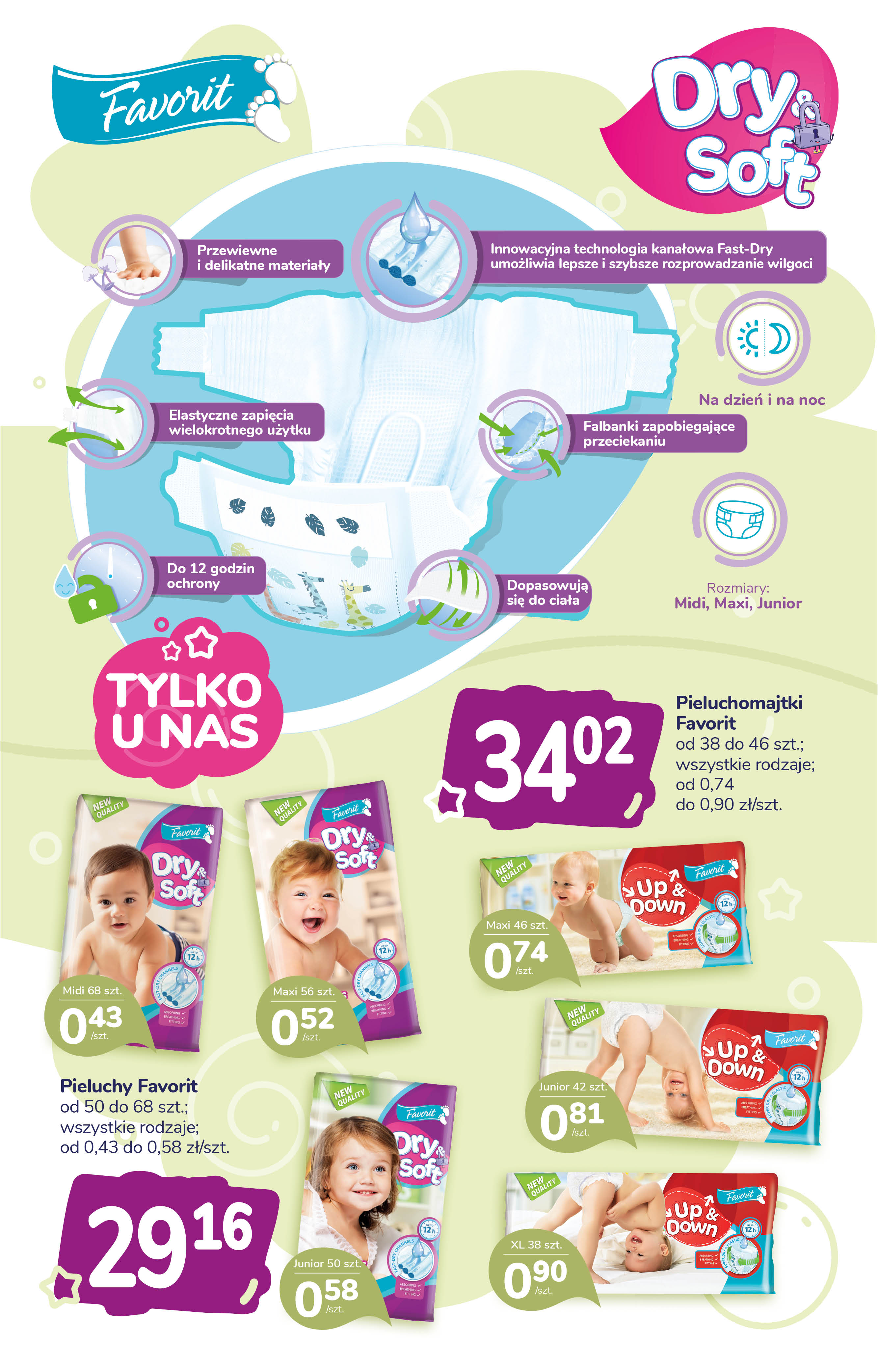 pampers pieluchy active baby 3 midi 174 sztuk