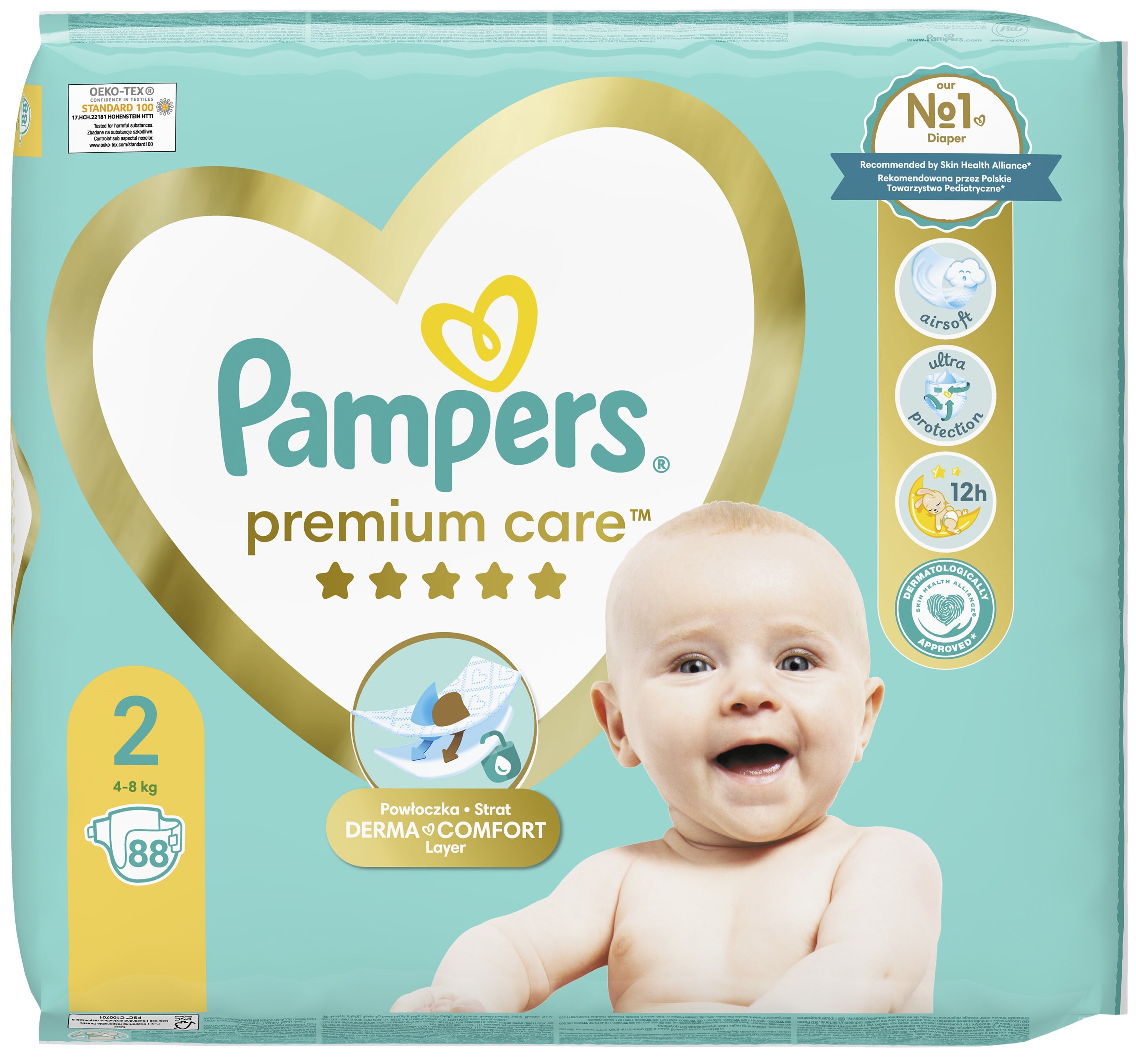 pampers pieluchy 1 rozmiar