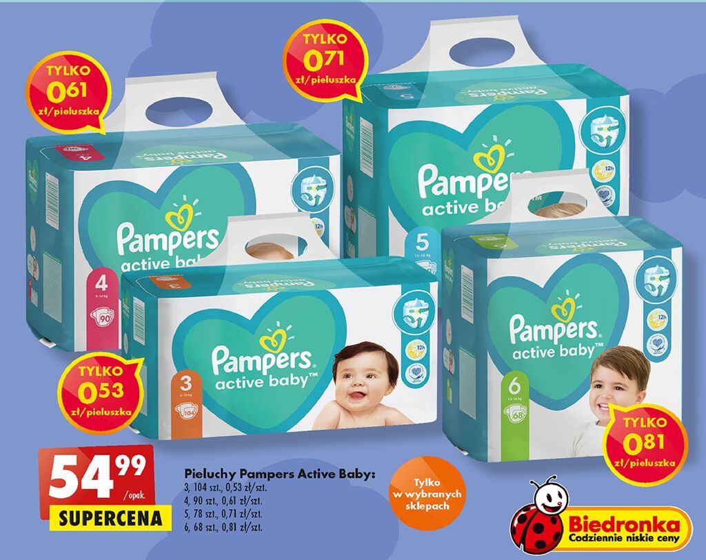 pieluchomajtki pampers testowanie