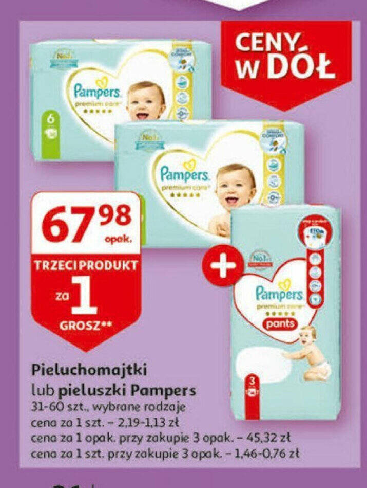 chusteczki nawilzane pampers sztuka