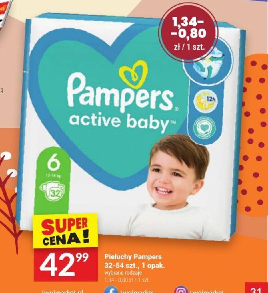 cena tylko z kartą rossnę pampers new baby-dry