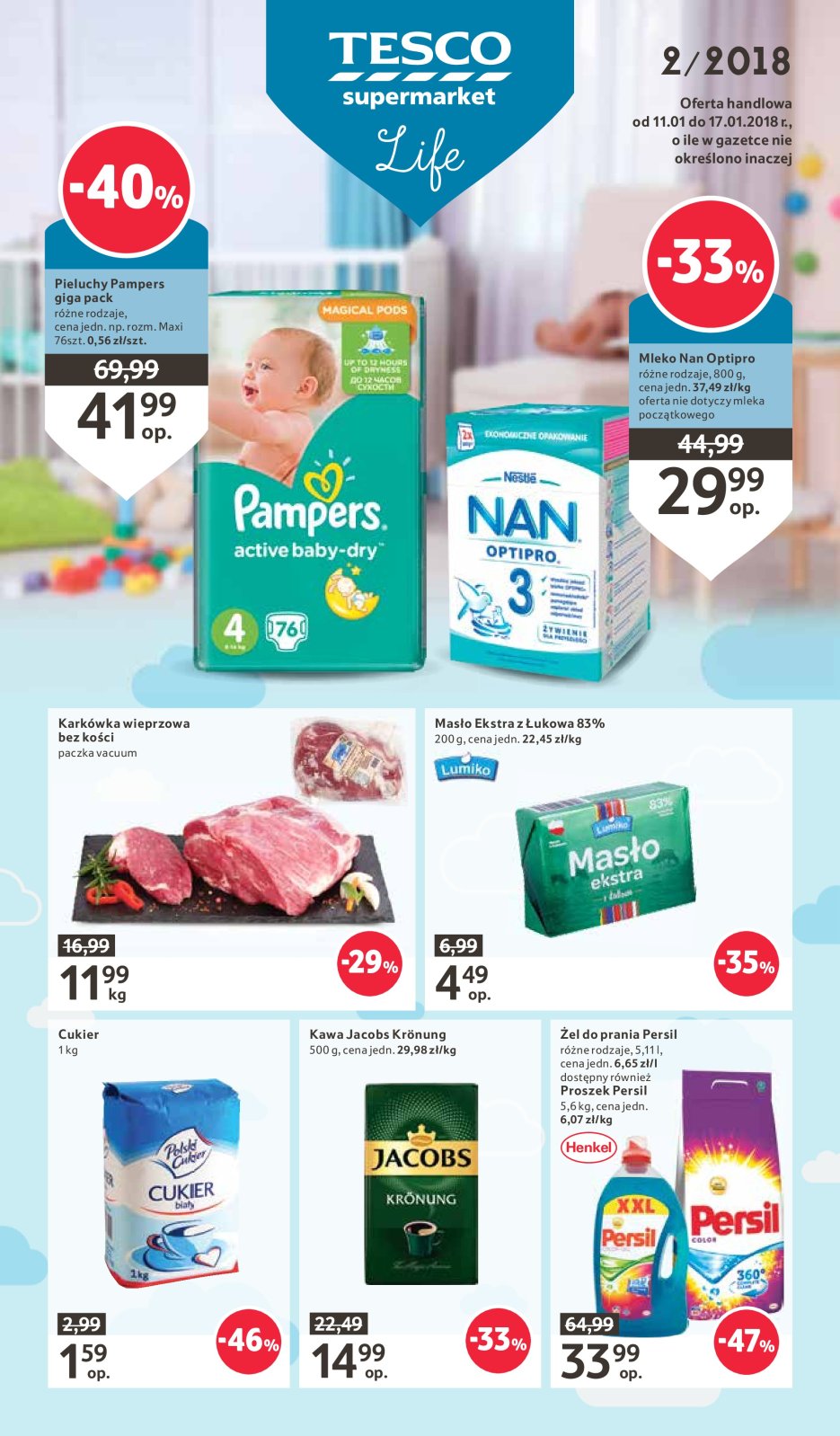 pieluchomajtki pampers 52szt