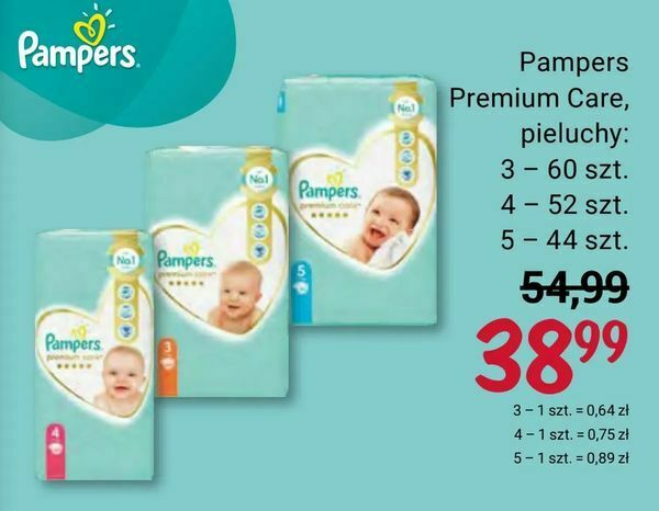 pampers premium care pieluchy rozmiar 4 maxi 8-14kg 168 sztuk