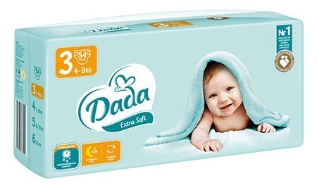 dada extra soft 3 midi pieluchy 4 9kg 60szt